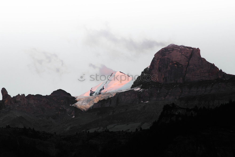 Similar – Foto Bild Morgensonne und Nebel in den Dolomiten