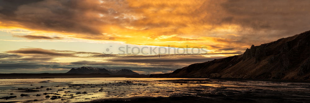 Similar – Image, Stock Photo Picturesque seascape in golden sunset light