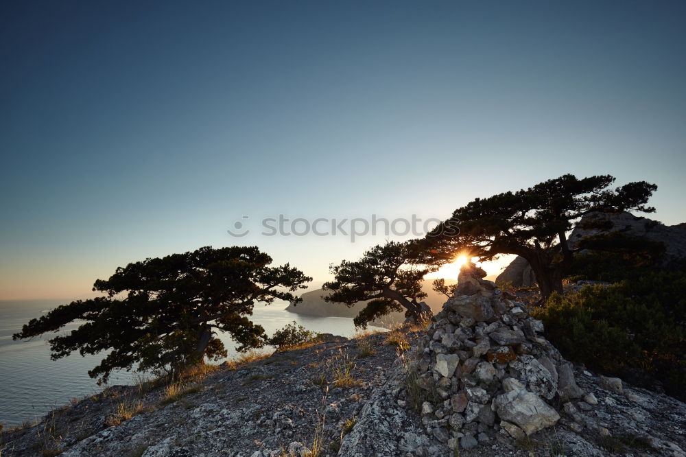 Similar – Image, Stock Photo cairn Environment Nature