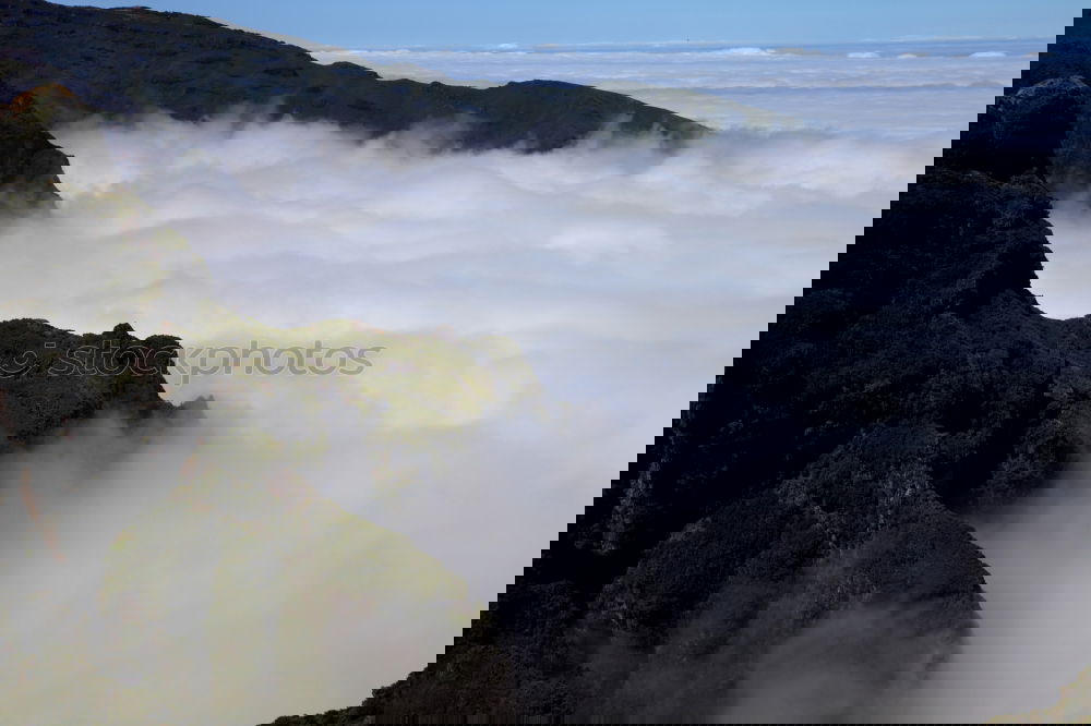 Similar – Foto Bild Berg- und Seenlandschaft im Morgennebel