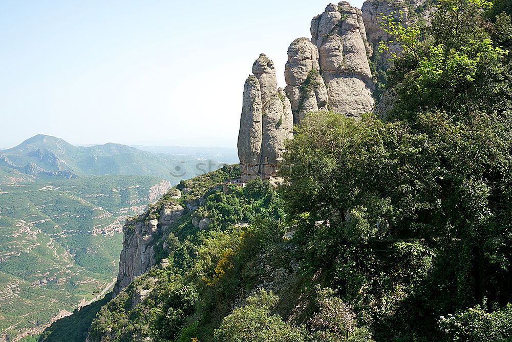 Similar – Landscape with rocks on famous Montserrat mountain