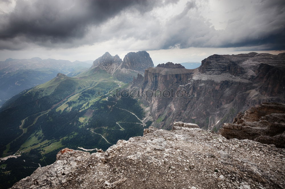 Similar – Sunrise in the Dolomites with view VII