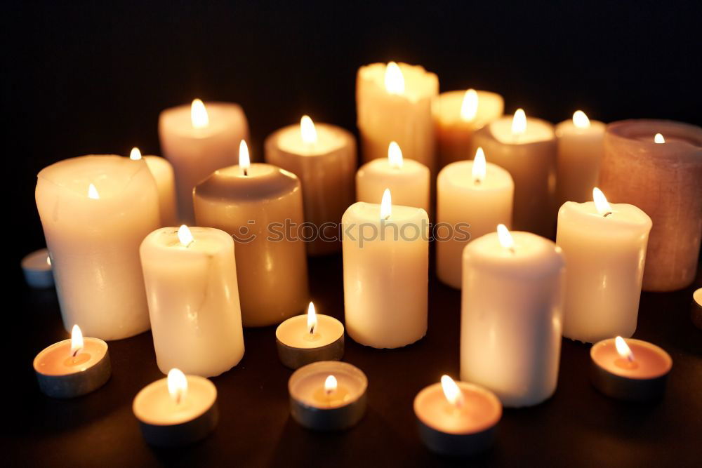 Similar – Many colourful burning candles