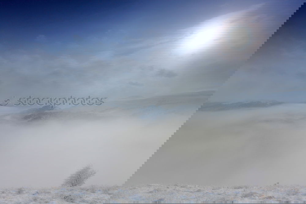 Similar – Foto Bild kalte sonne Horizont