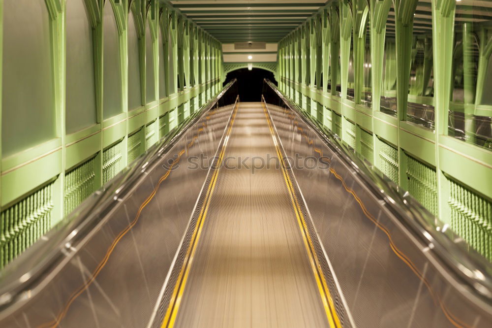 Similar – Zug kriegen U-Bahn laufen