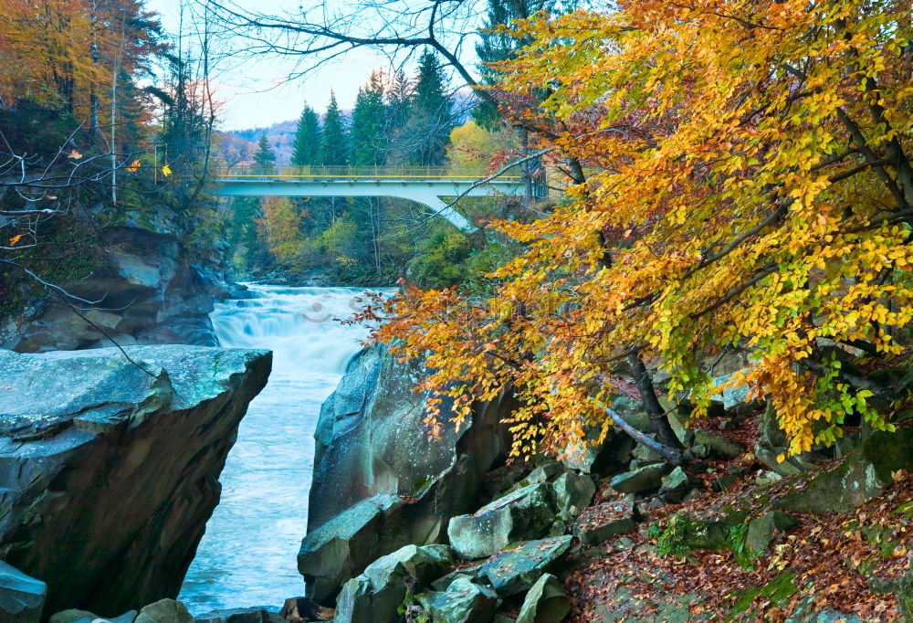 Similar – Image, Stock Photo Old half-timbered house on the river with canoe in autumn