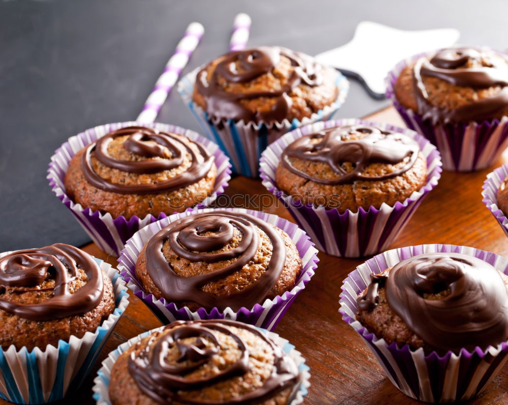 Similar – Image, Stock Photo chocolate muffins Food