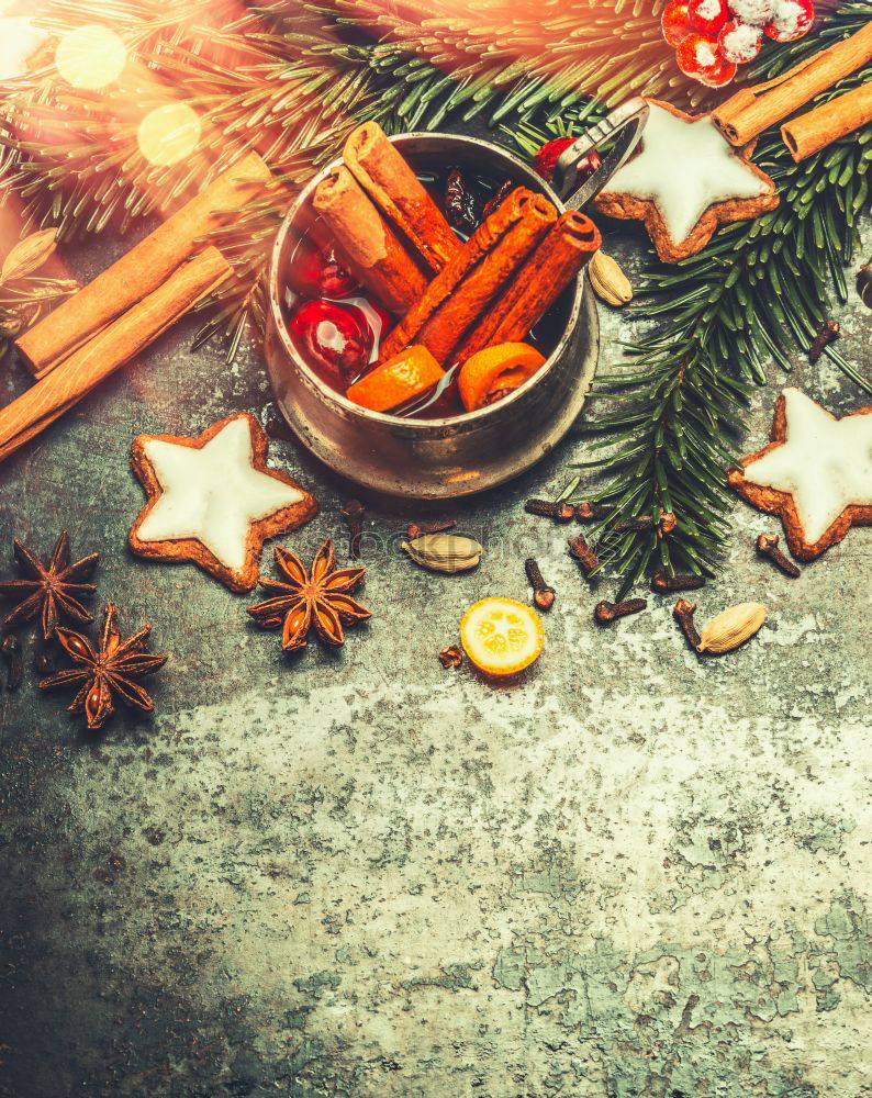 Similar – Image, Stock Photo Gingerbread man with spices and Christmas decoration