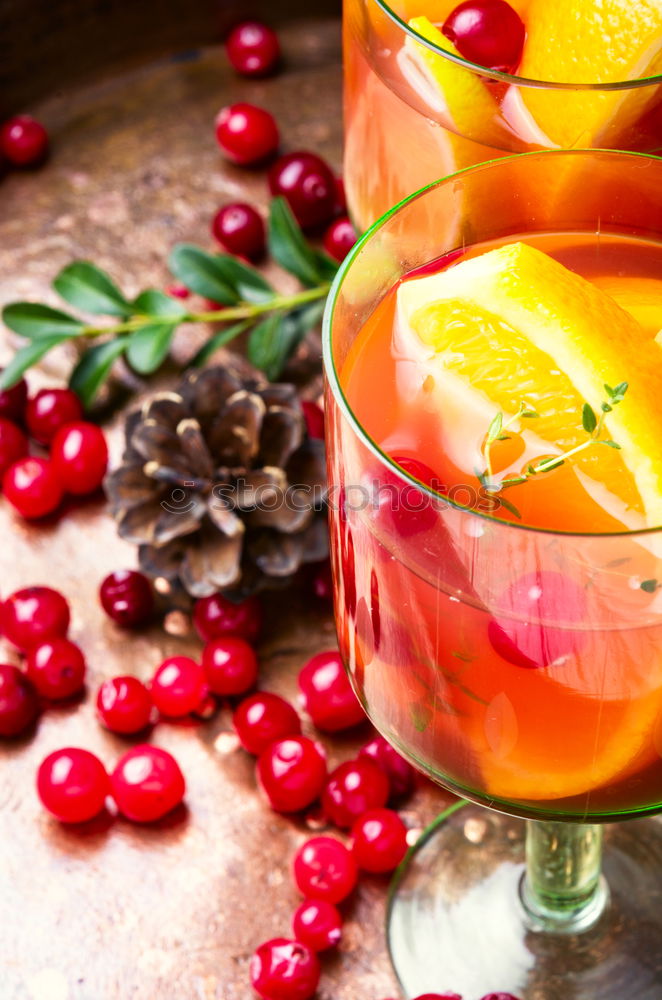 Similar – Punch with fruits sangria