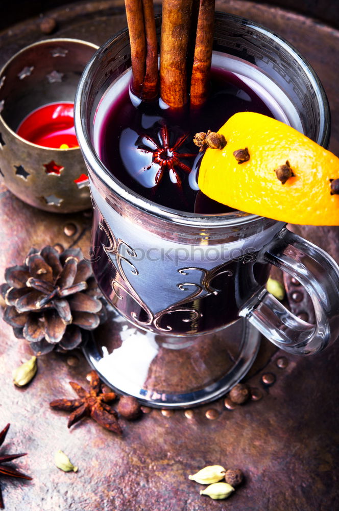 Similar – Mulled wine with orange