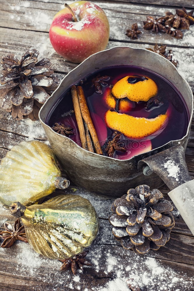 Similar – mulled wine in an aluminum ladle