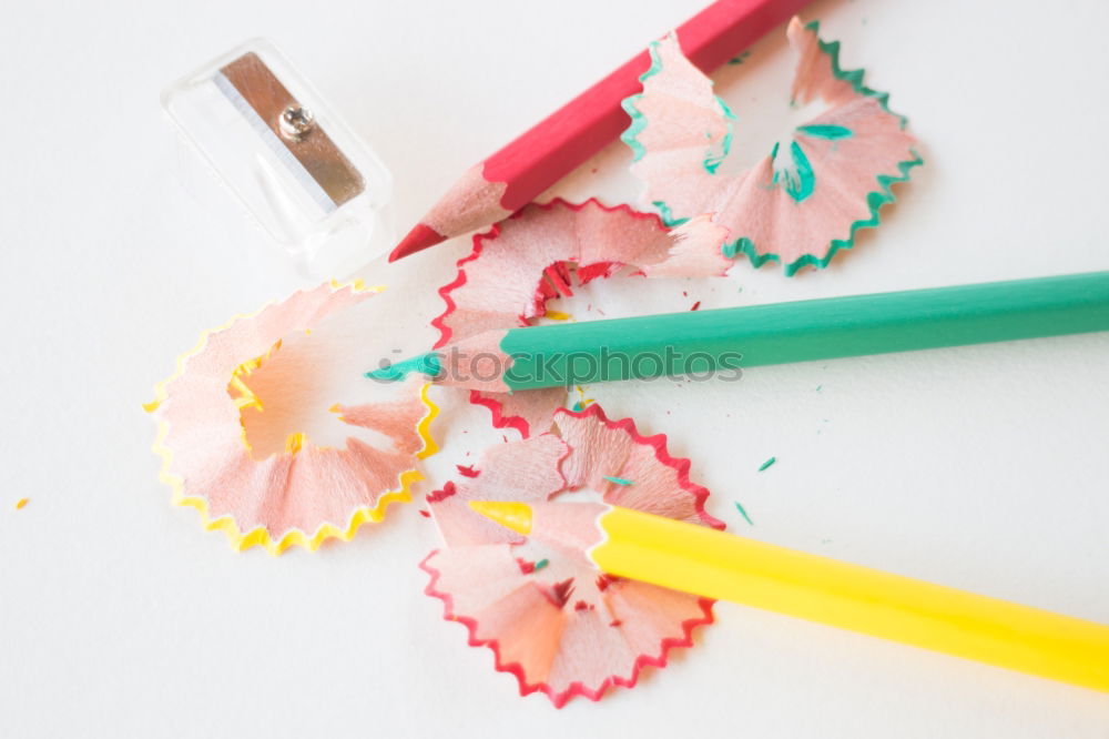 Image, Stock Photo Pink plate with Easter eggs, spoon and decoration