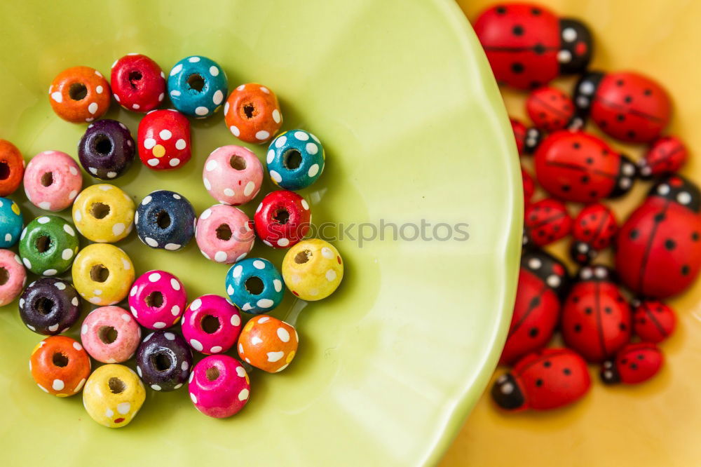 Similar – Image, Stock Photo Fashion beads in wooden bowls