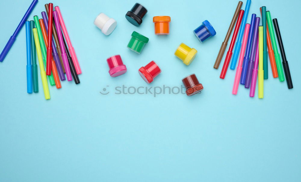 Similar – Image, Stock Photo Office supply on the wooden background
