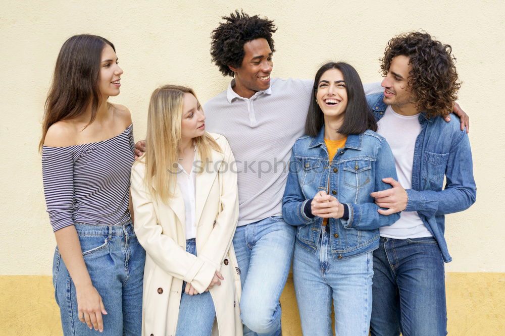 Similar – Image, Stock Photo Group of friends having fun together outdoors