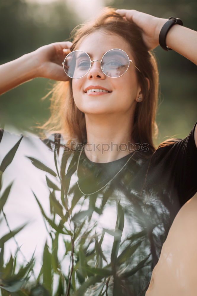 Similar – Young caucasian woman enjoying fresh juice