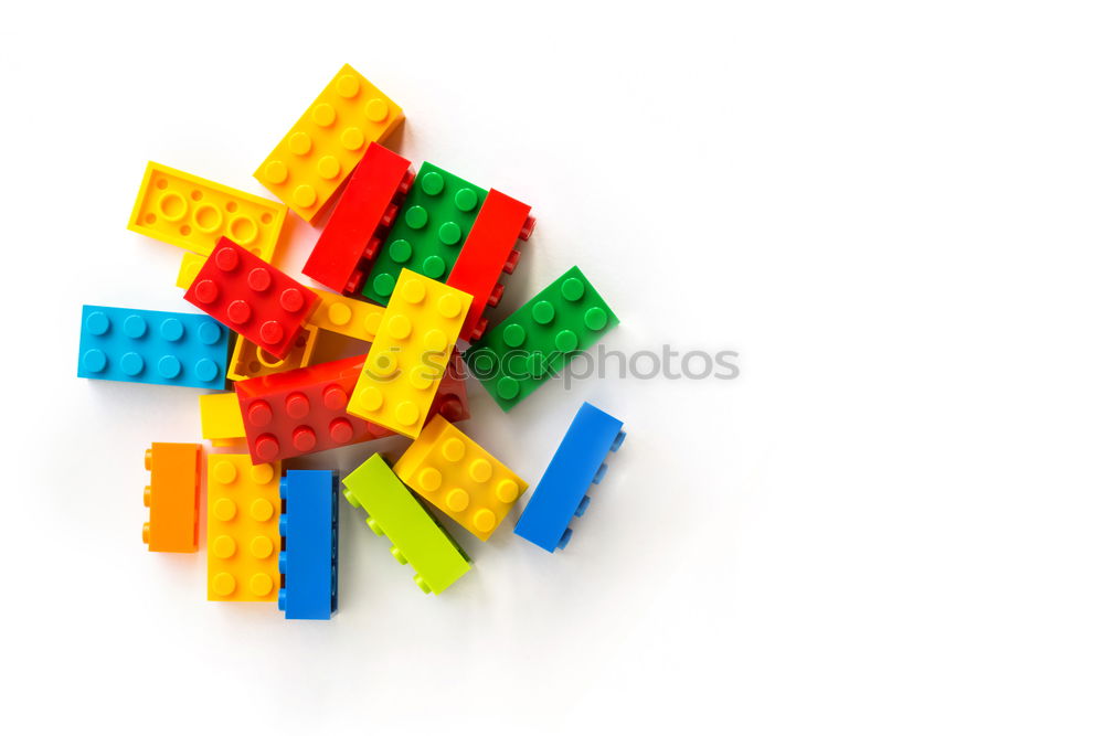 Similar – Image, Stock Photo Floating Plastic geometric cubes in the air. Construction toys