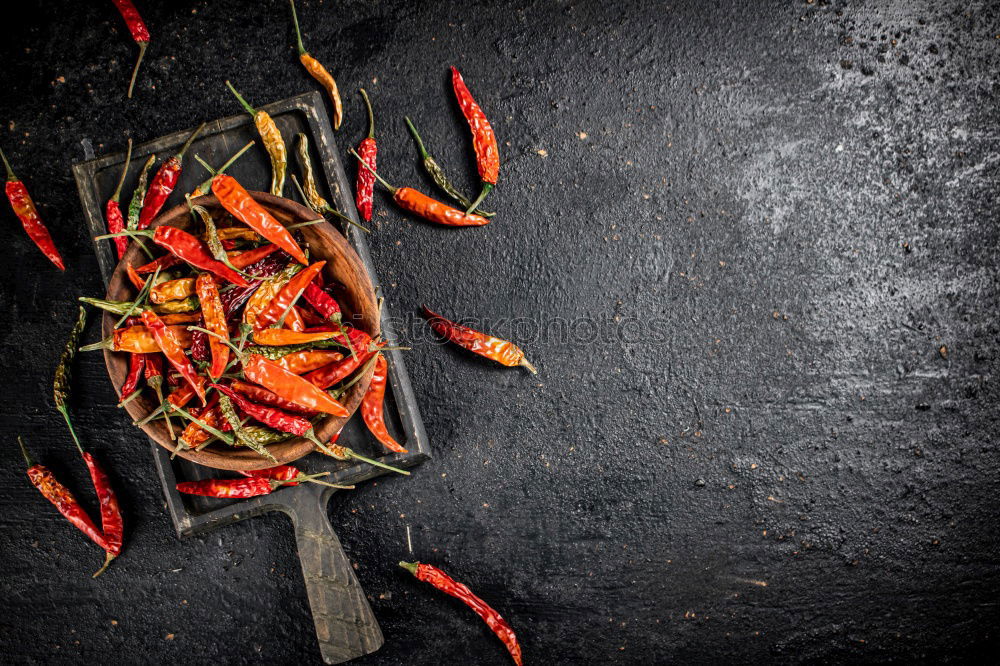 Similar – Image, Stock Photo Fresh red and spicy chilli peppers