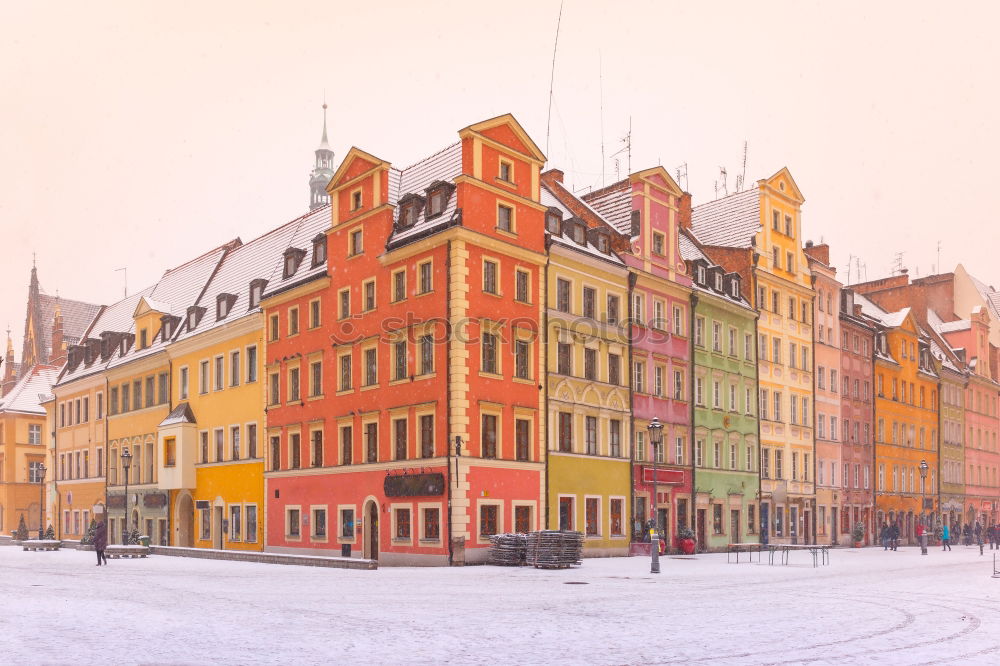 Similar – Image, Stock Photo View over the Warnow to the Hanseatic city of Rostock in winter