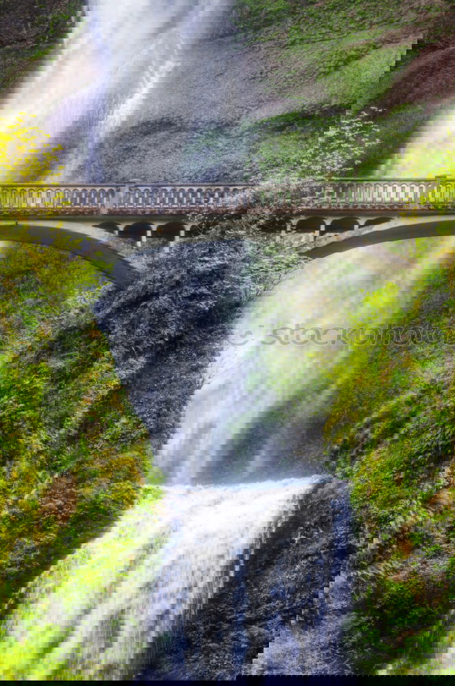 Image, Stock Photo Multnomah Falls, Columbia, USA