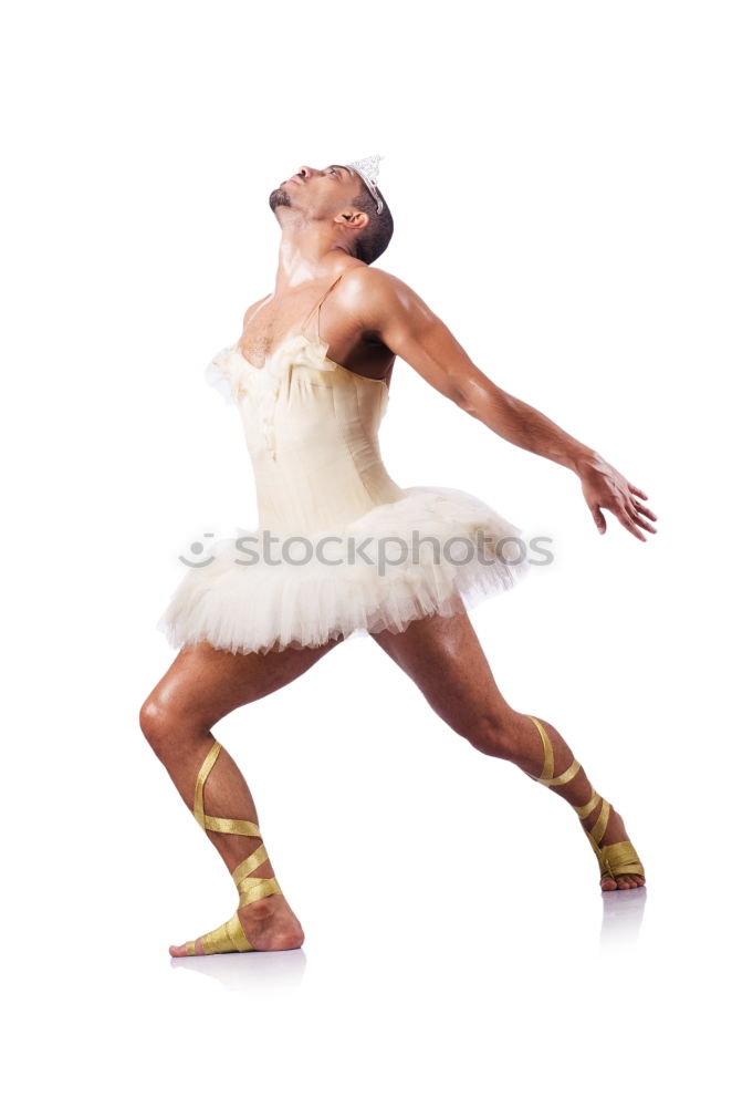 Similar – Image, Stock Photo Ballet dancer with leg up