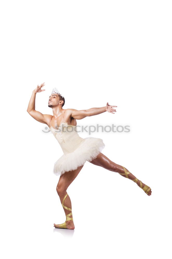 Similar – Image, Stock Photo Ballet dancer with leg up