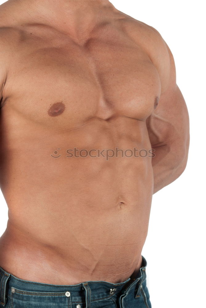 Similar – muscular male torso body