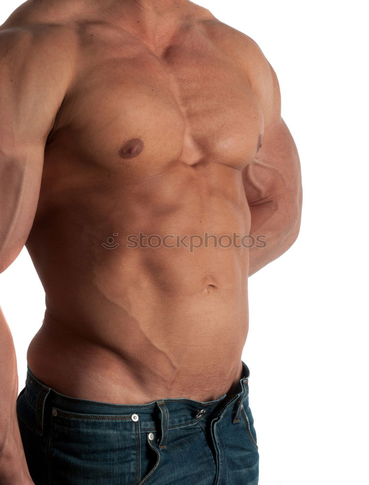 Similar – Image, Stock Photo muscular male torso body