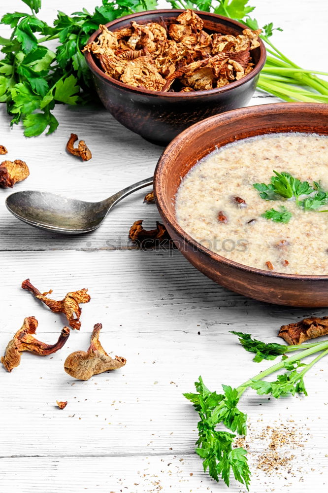 Similar – Image, Stock Photo Smoothie with fruit,cereals and chia