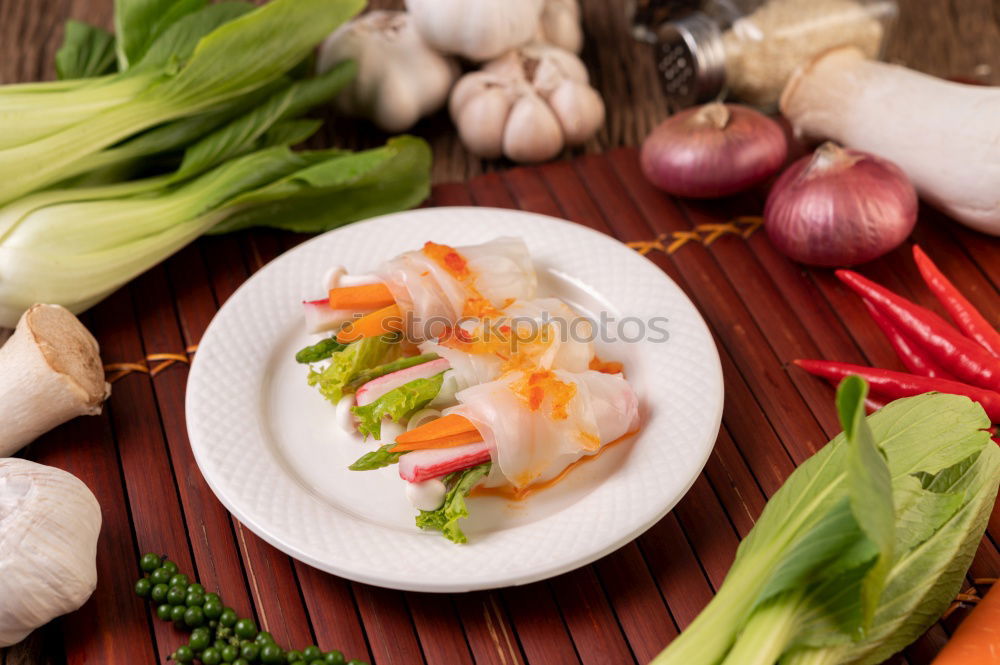 Similar – Image, Stock Photo Asian cooking with Pak Choi, chopsticks and spices