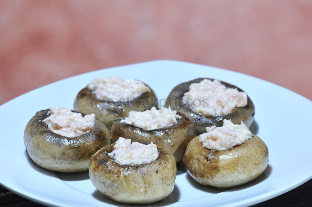 Similar – Image, Stock Photo Stuffed mushrooms Food