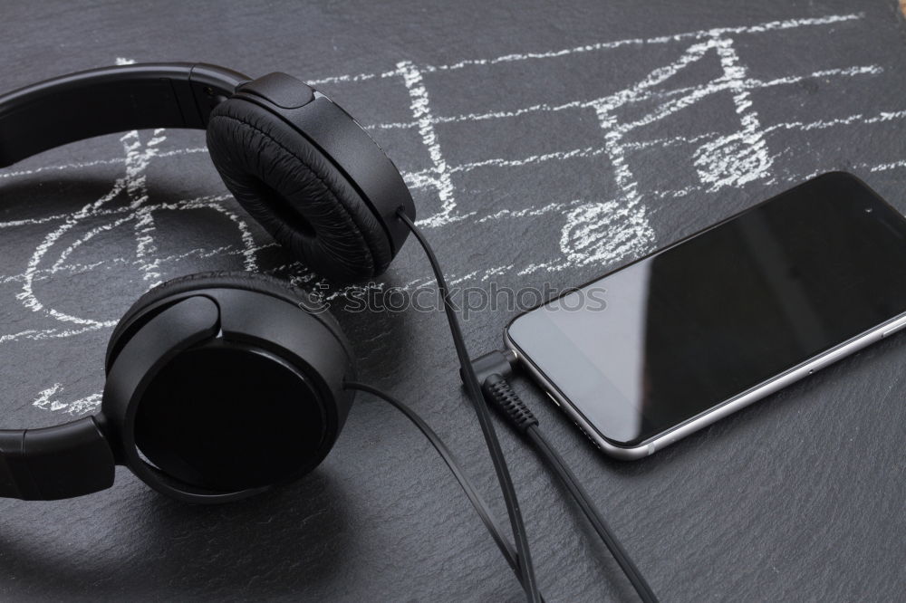 Similar – Image, Stock Photo black and white modern headphones futuristic creative audio concept