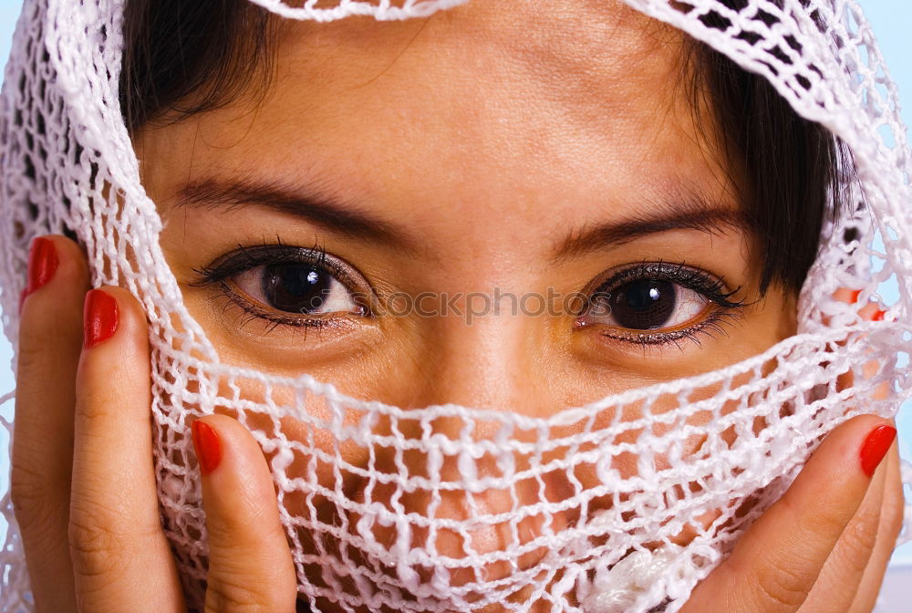 Similar – Close up face portrait little young