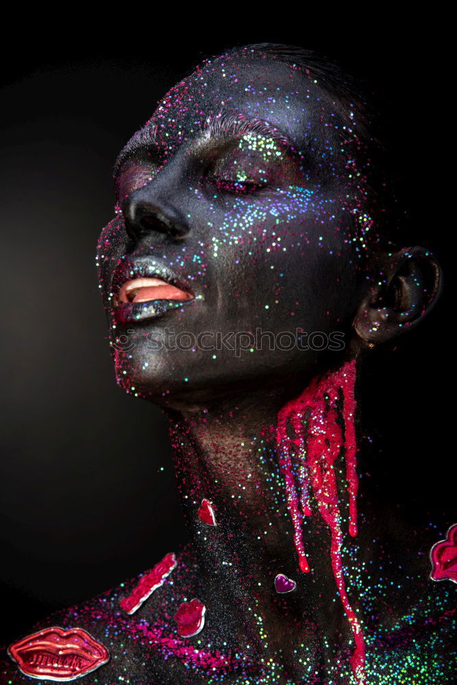 Similar – Image, Stock Photo made-up woman in cloth
