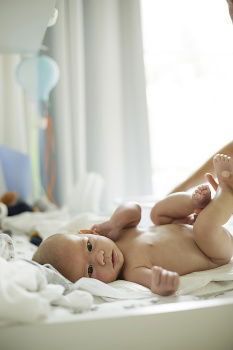 Similar – Image, Stock Photo Newborn taking bath