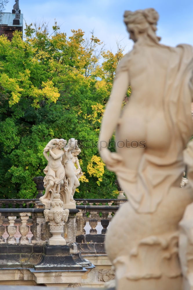 Similar – Image, Stock Photo Detail view of baroque fountain with nude statues on piazza Pretoria in Palermo, Sicily, Italy