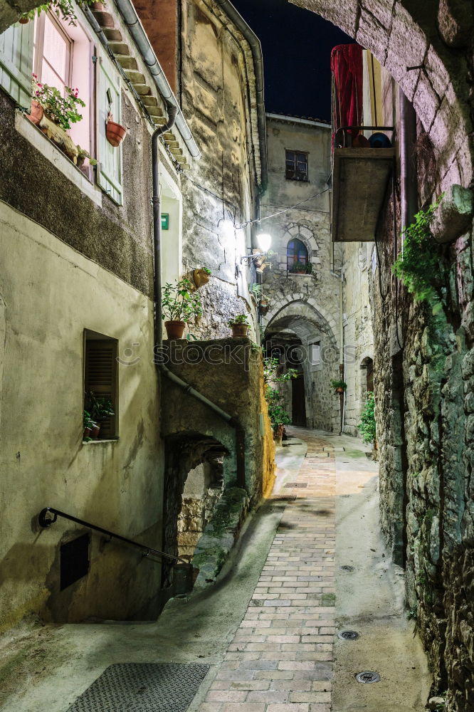 Similar – Image, Stock Photo Small alley in Montpellier, France