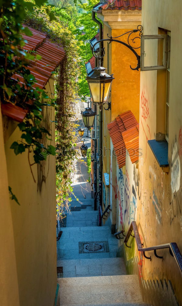 Similar – Image, Stock Photo Shopping street in Crete