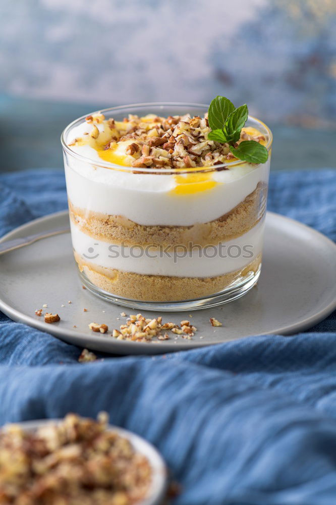 Similar – Image, Stock Photo Apple cream with crumble