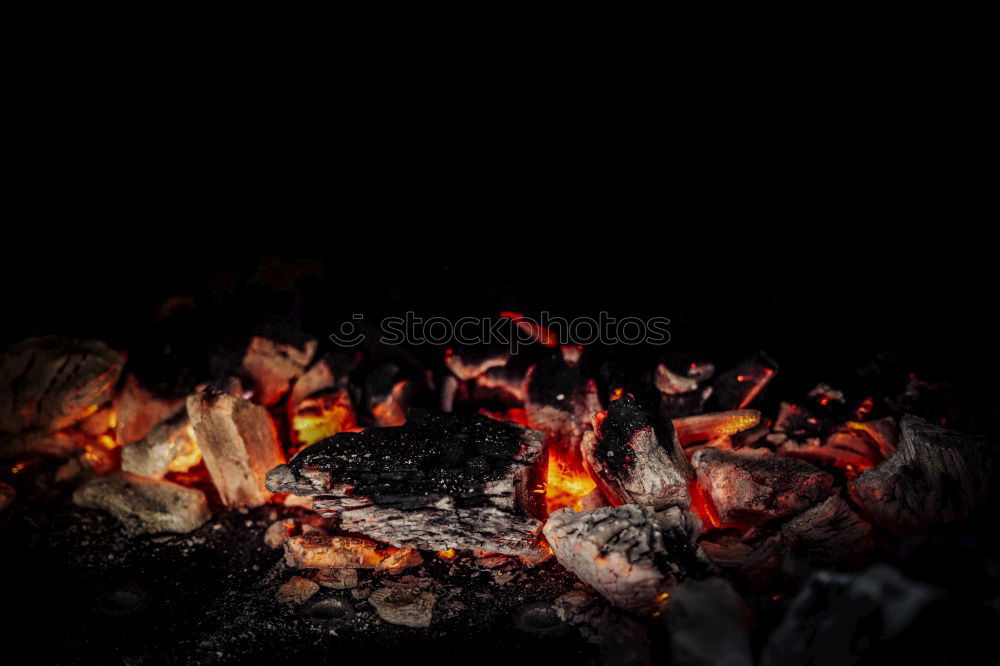 Similar – Red hot carbon in a coals for cooking