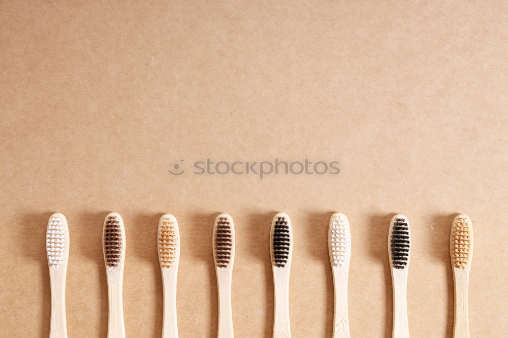 Similar – Plastic fork pattern on pink background