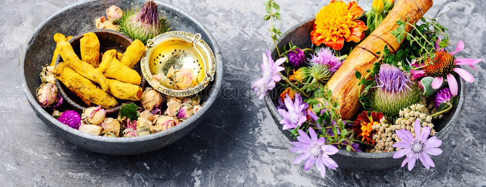 Similar – Image, Stock Photo Top view of green salad with fruits