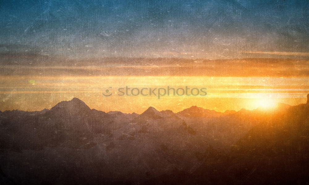 Image, Stock Photo byebye sunshine Sunset