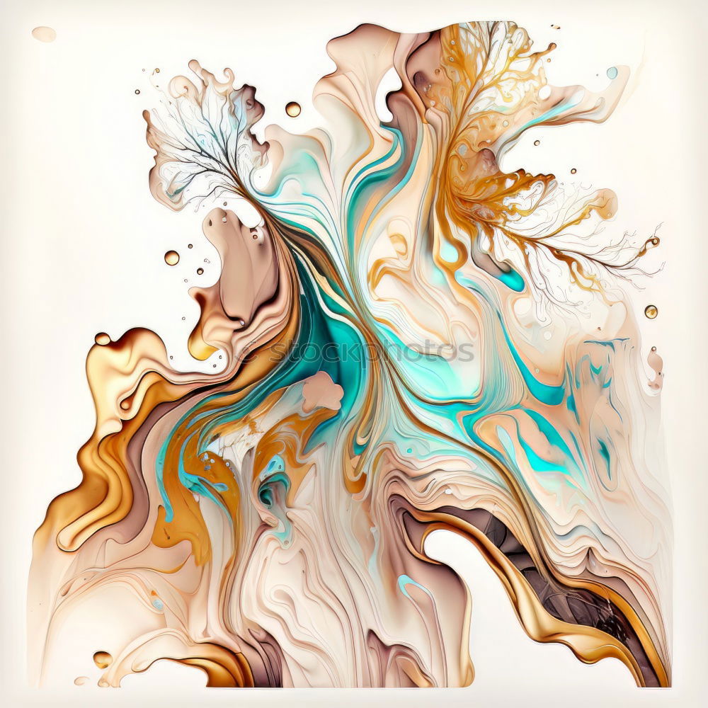 Similar – Image, Stock Photo Abstract flow of liquid paints in mix