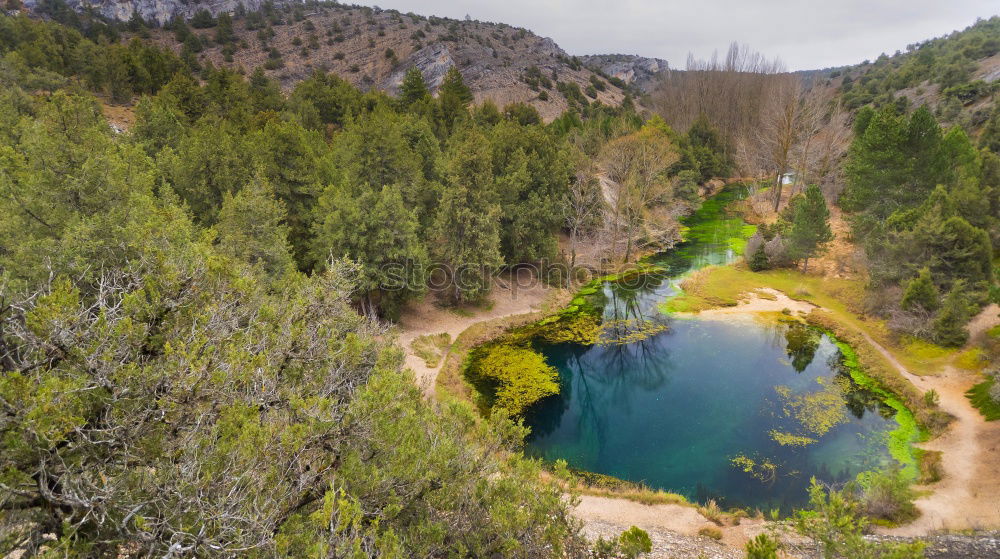 Similar – Aerial view of a medieval bridge