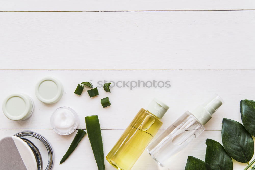 Similar – Green spa background with cloth, candle and orchid