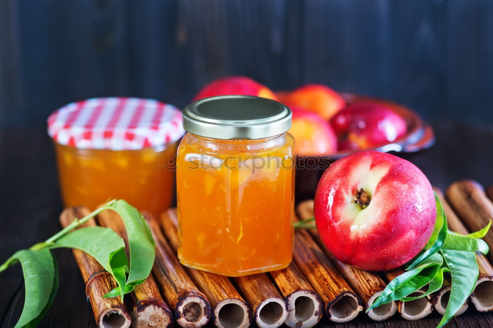 Similar – Carrot juice in a transparent little jar