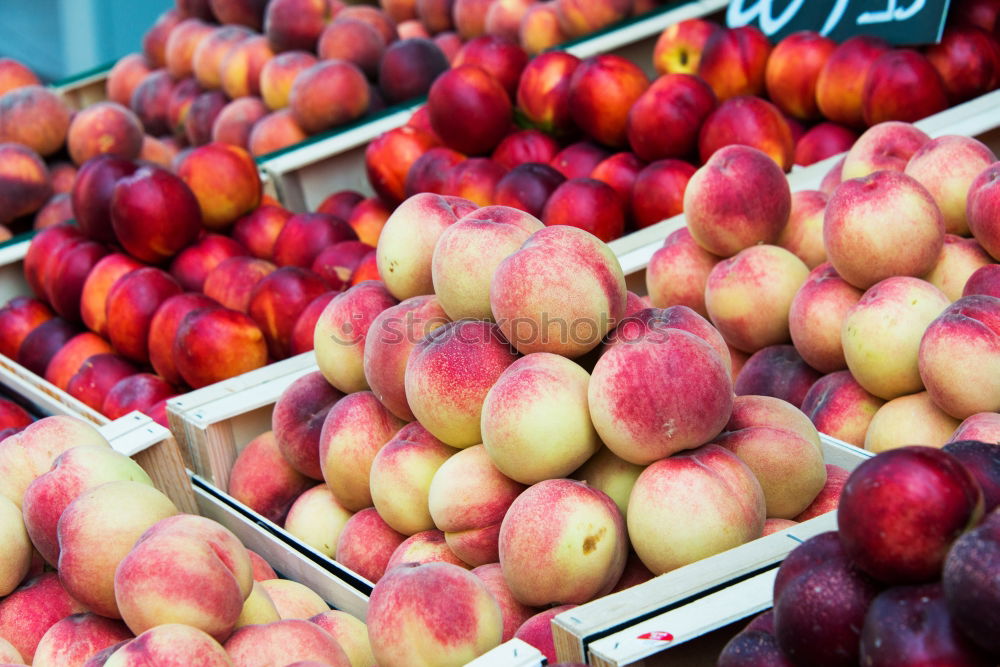 Image, Stock Photo Beautiful woman choosing apples in supermarket.