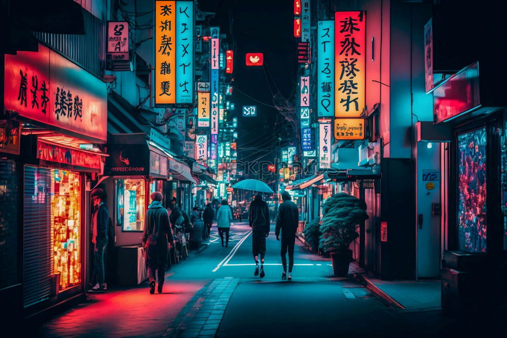 Similar – Image, Stock Photo Young woman standing under Chinatown neighbourhood arch in Sydney city, Australia.