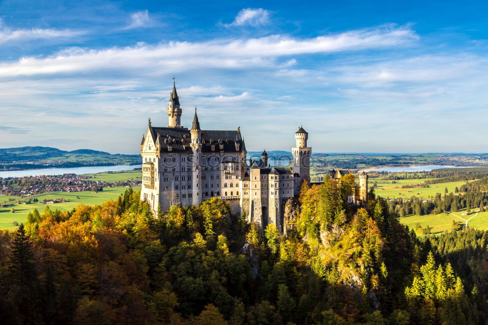 Similar – Image, Stock Photo Neuschwanstein Castle